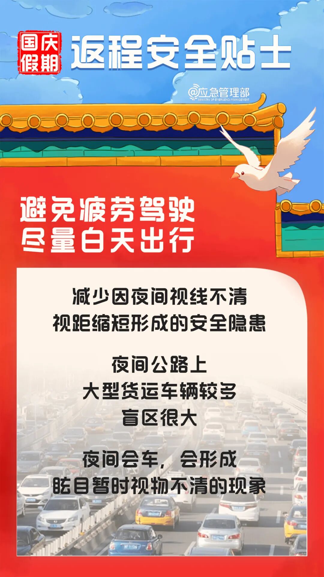 图片[8]-国庆假期返程安全提示，这些高速路段易发生拥堵→-八博网
