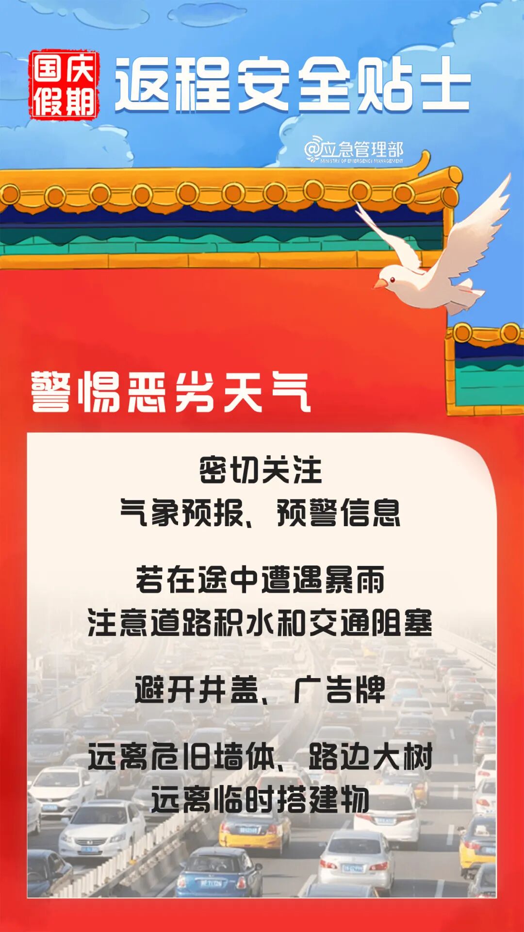 图片[5]-国庆假期返程安全提示，这些高速路段易发生拥堵→-八博网